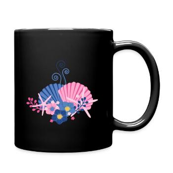Unterwasser Liebe - Tasse einfarbig - Schwarz - Rechts