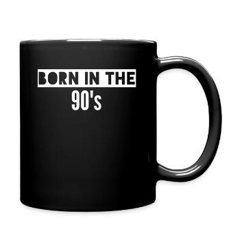 Né dans les années 90 - Mug uni - noir - Droite