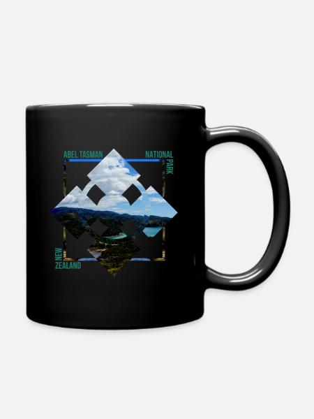 Abel Tasman Neuseeland Traum Strand Geschenkidee - Tasse einfarbig - Schwarz