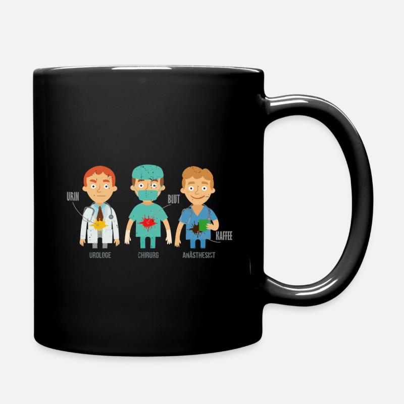 Anesthesiologist Urologist Surgeon Funny Gift Idea - Full Colour Mug - black