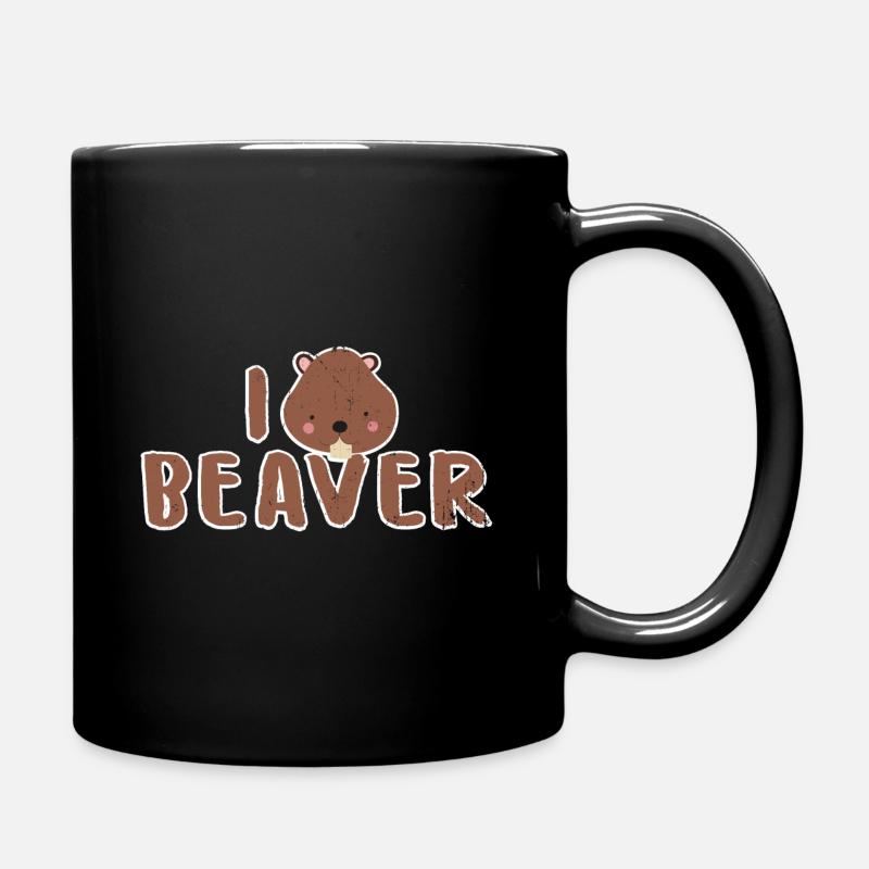 Biber - Tasse einfarbig - Schwarz