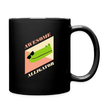 Alligator - Tasse einfarbig - Schwarz - Rechts