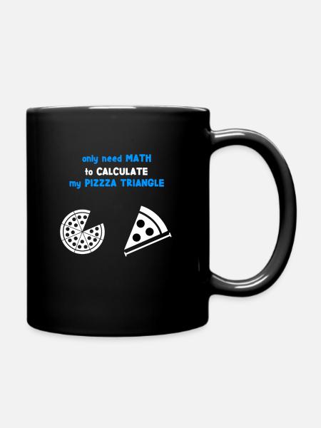 Math for Pizza Pizza Italian Pizza - Full Colour Mug - black