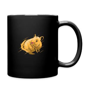 Cadeau pour animal domestique rongeur chinchilla amérique du sud - Mug uni - noir - Droite