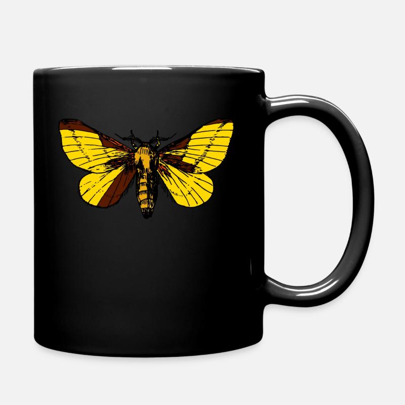moth - Full Colour Mug - black