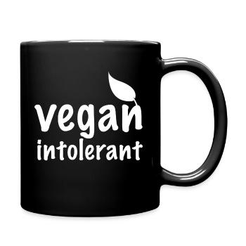 Vegan Intolerant - Full Colour Mug - black - Right