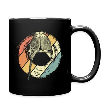 Perruque - Mug uni - noir - Droite