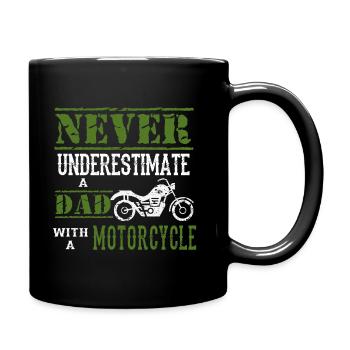 Motorcycle Biker Rocker Road Two-wheeler Hobby - Full Colour Mug - black - Right