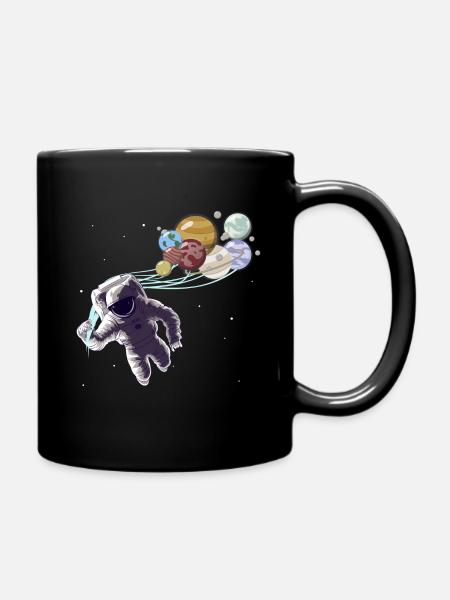 Système Solaire Planètes Astronaute Espace Mars - Mug uni - noir