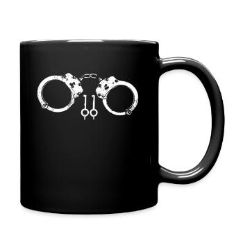 handcuffs - Full Colour Mug - black - Right