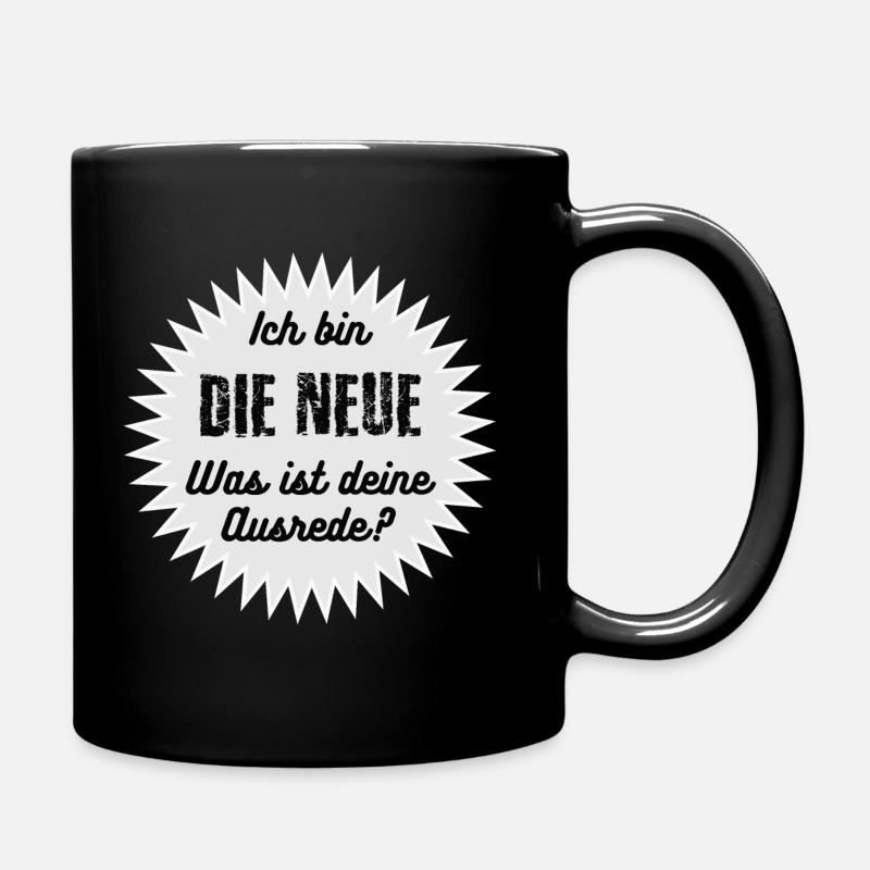 Die Neue - Tasse einfarbig - Schwarz