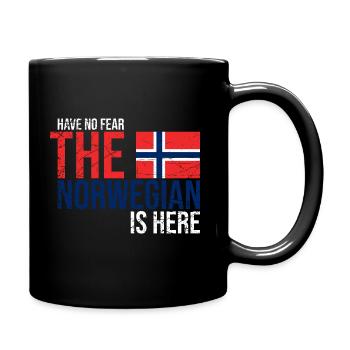 Norvège drapeau norvégien drapeau drapeau pays - Mug uni - noir - Droite