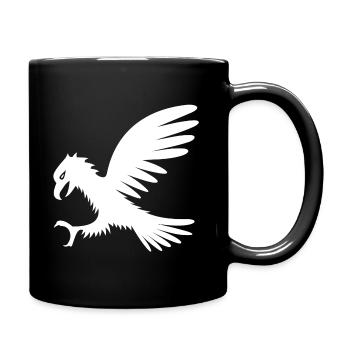 Adler - Tasse einfarbig - Schwarz - Rechts