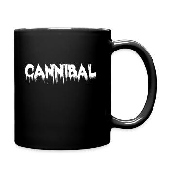 Cannibal Halloween horreur idée de cadeau blanc - Mug uni - noir - Droite
