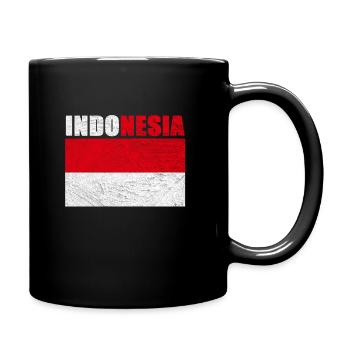 Indonesia - Full Colour Mug - black - Right