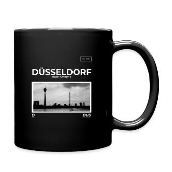 Duesseldorf City - Mug uni - noir - Droite