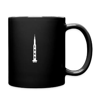 Spaceship moon landing Apollo 11! Cool gift - Full Colour Mug - black - Right