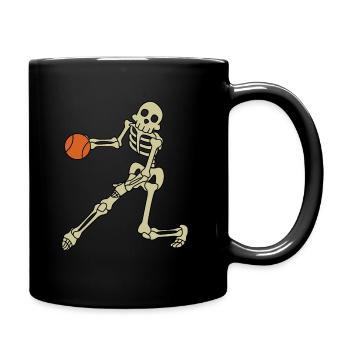 Squelette de basket - Mug uni - noir - Droite