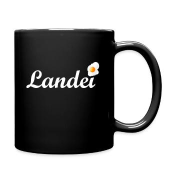 Oeuf de terre oeuf frit fermier village fermier Dorfkind - Mug uni - noir - Droite