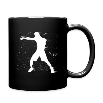 Boxing boxer punch boxing boxing boxing gloves hobby - Full Colour Mug - black - Right