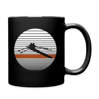 Rudern - Tasse einfarbig - Schwarz - Rechts