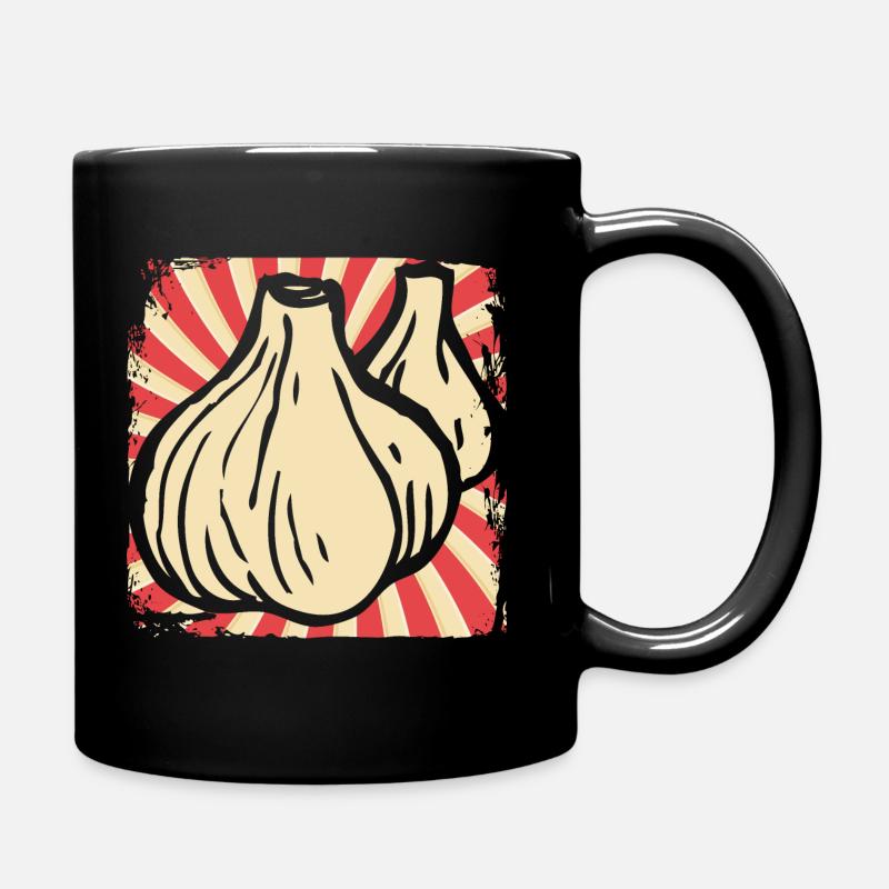 Knoblauch - Tasse einfarbig - Schwarz