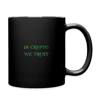 En crypto comme confiance - Mug uni - noir - Droite