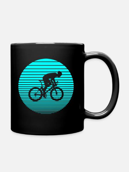 Rennradfahrer - Tasse einfarbig - Schwarz