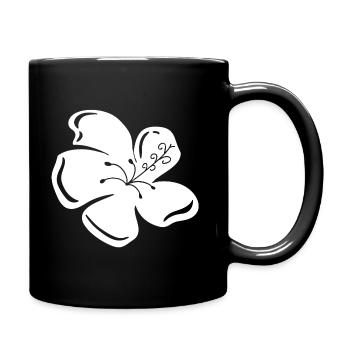 Schöne See Blume Urlaub Hawaii Meer Asia Geschenk - Tasse einfarbig - Schwarz - Rechts