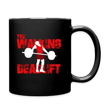 Fitness Weightlifting Training Muscle Building Muscles - Full Colour Mug - black - Right