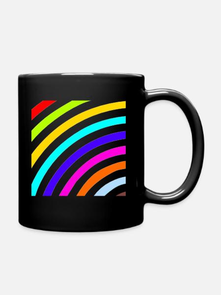 arc en ciel - Mug uni - noir