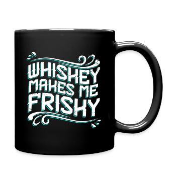 Whiskey Whisky Alkohol Getränk Bourbon Scotch - Tasse einfarbig - Schwarz - Rechts