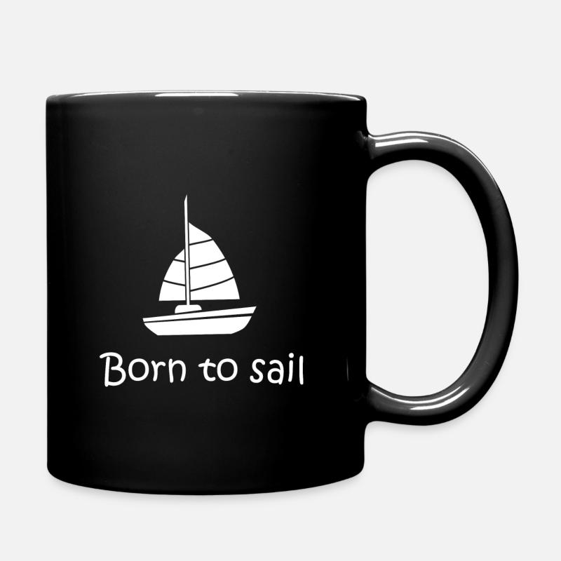 Segeln - Tasse einfarbig - Schwarz