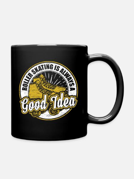 Roller skating Roller skates - Full Colour Mug - black