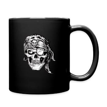 Head of death headband - Full Colour Mug - black - Right