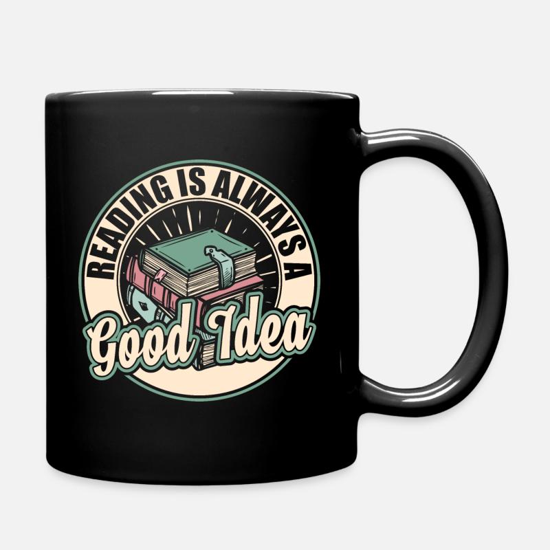 Lesen Bücher - Tasse einfarbig - Schwarz