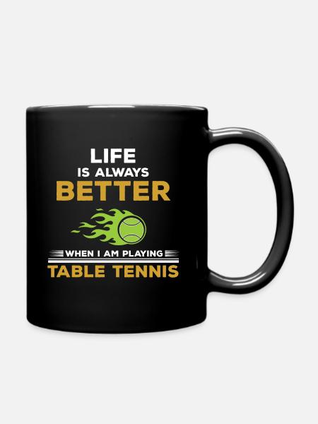 Table tennis table tennis - Full Colour Mug - black