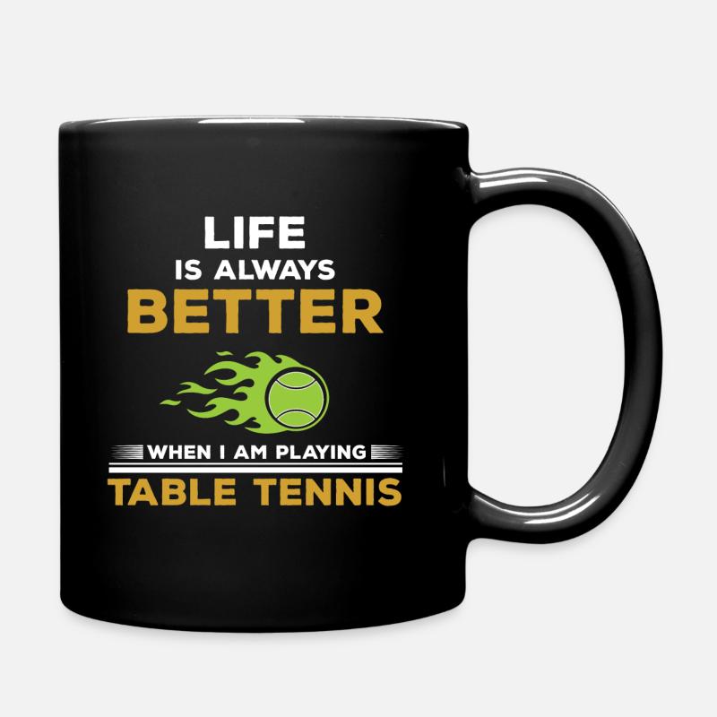 Table tennis table tennis - Full Colour Mug - black
