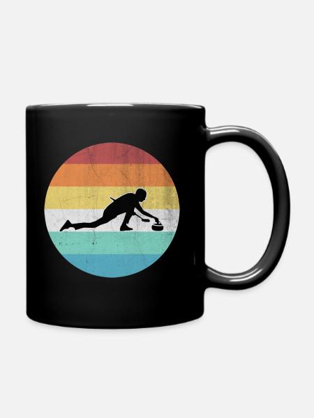 Curling - Tasse einfarbig - Schwarz