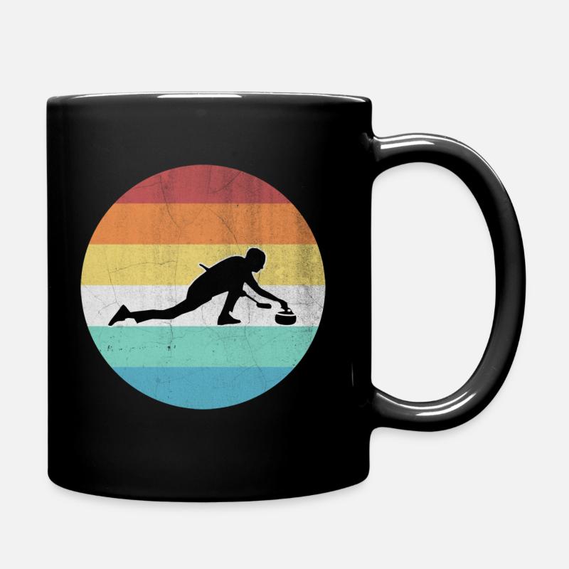 Curling - Tasse einfarbig - Schwarz