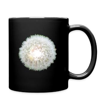 Pusteblume - Tasse einfarbig - Schwarz - Rechts