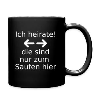 I marry men - Full Colour Mug - black - Right