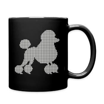 caniche - Mug uni - noir - Droite