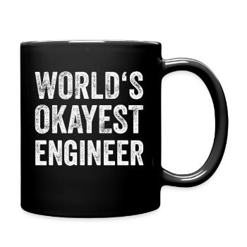 Engineer World's Best Engineer Mechanic Locksmith - Full Colour Mug - black - Right