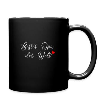Opa - Tasse einfarbig - Schwarz - Rechts
