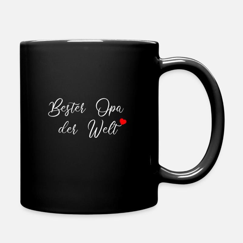 Opa - Tasse einfarbig - Schwarz