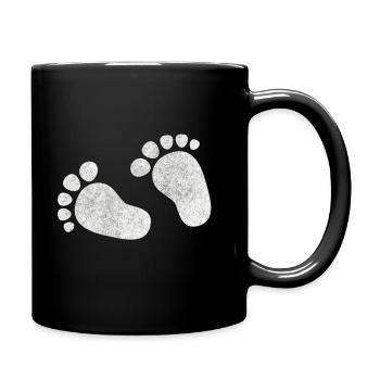 Baby Baby Feet Pregnancy Baby Belly - Full Colour Mug - black - Right
