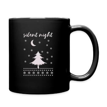 Stille Nacht - Tasse einfarbig - Schwarz - Rechts