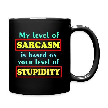 Chemise de dire drôle - Mug uni - noir - Droite