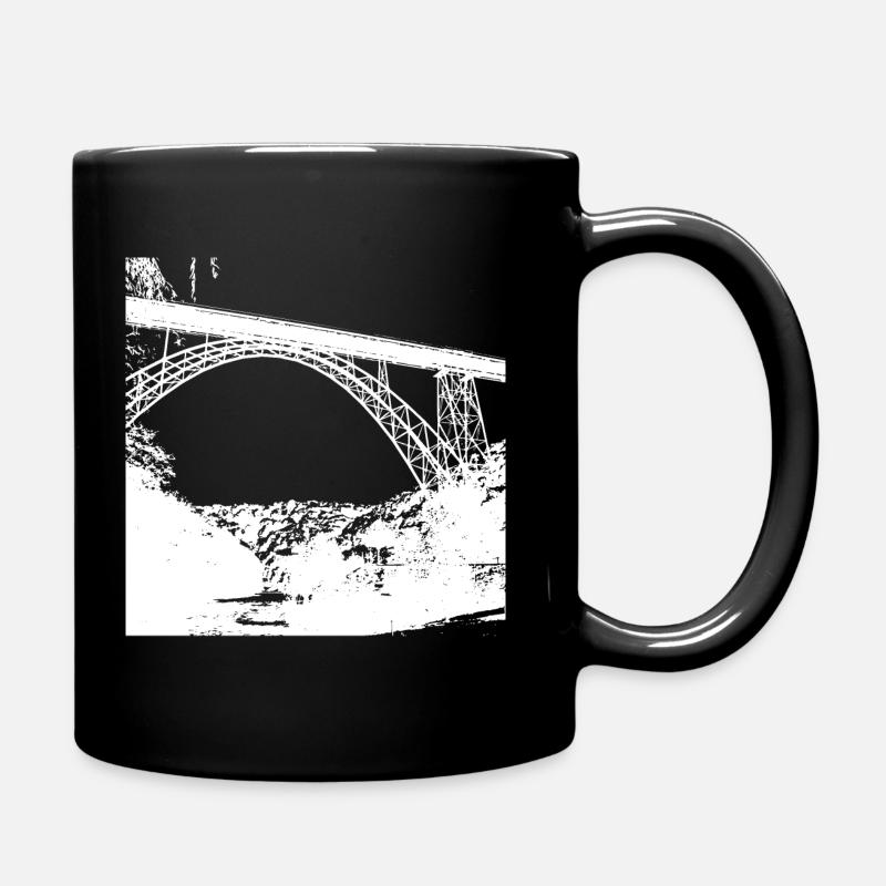 Bridge - Müngstner Bridge - Bergisches Land - Full Colour Mug - black